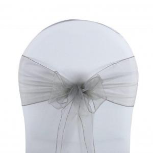 Noeud organza argent