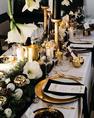 Table de noel chic